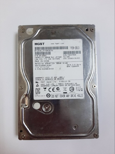 HDD 500Gb SATA Hitachi б/у