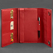 Шкіряний блокнот софт-бук 5.1 (червоний) A5, фото 4