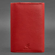 Шкіряний блокнот софт-бук 5.1 (червоний) A5, фото 5