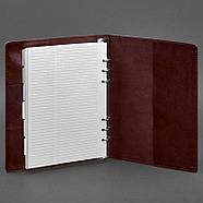 Шкіряний блокнот софт-бук 13.0 у м'якій обкладинці (бордовий) шкіра Krast, фото 2