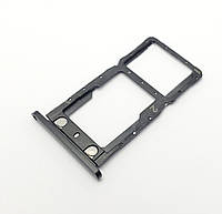 Сим лоток ZTE Nubia M2 Lite (NX573J) черный Сервисный оригинал с разборки