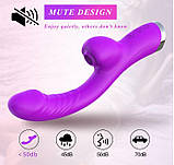 Вакуумний подвійний вібратор Double Sucker арт04, фото 6