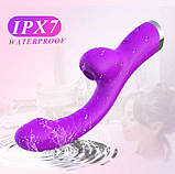 Вакуумний подвійний вібратор Double Sucker арт04, фото 7