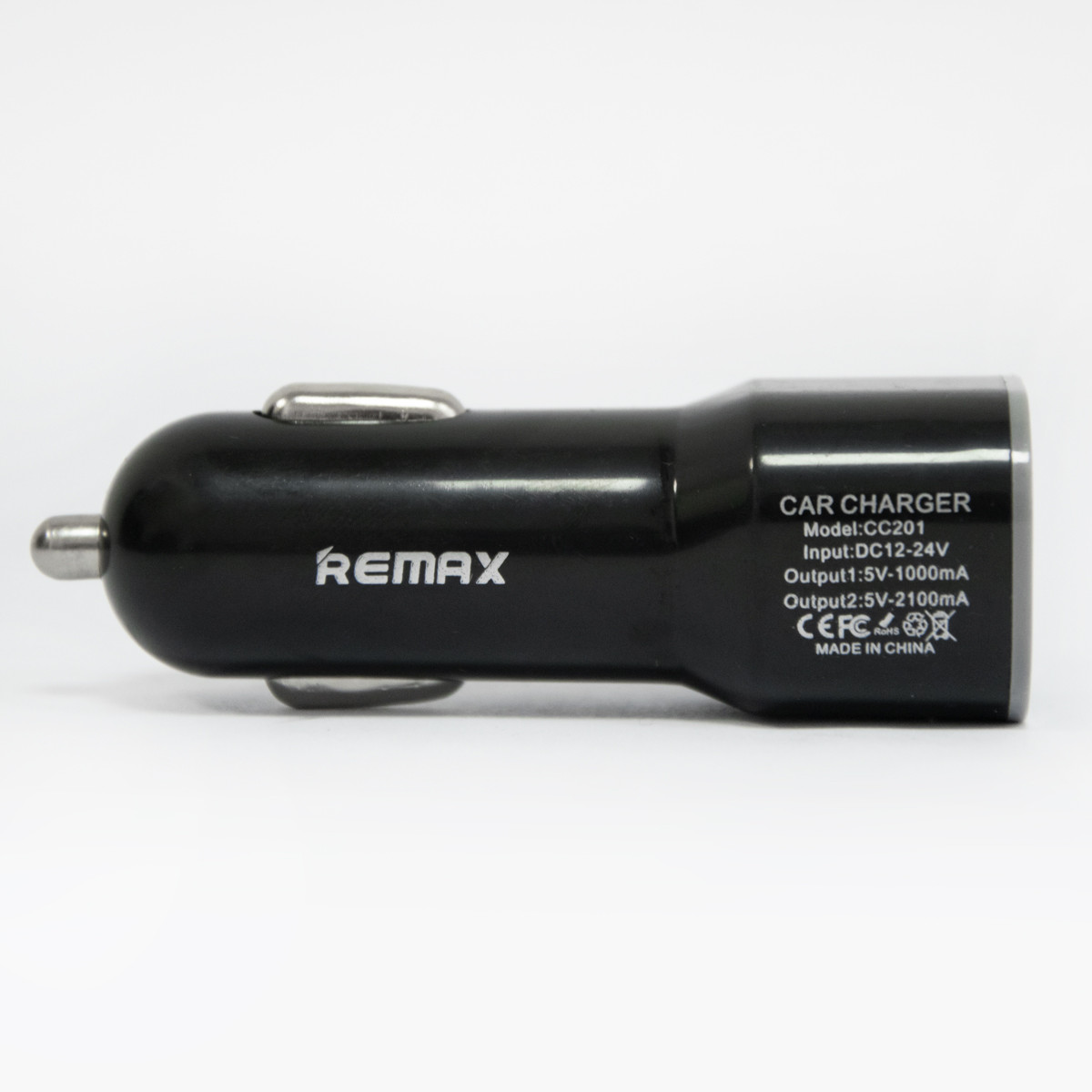 Зарядка для телефона в авто 12-24V "Remax CC201" 2хUSB Черная, автомобильное зарядное устройство 1/2.1А (TO) - фото 5 - id-p1806590180