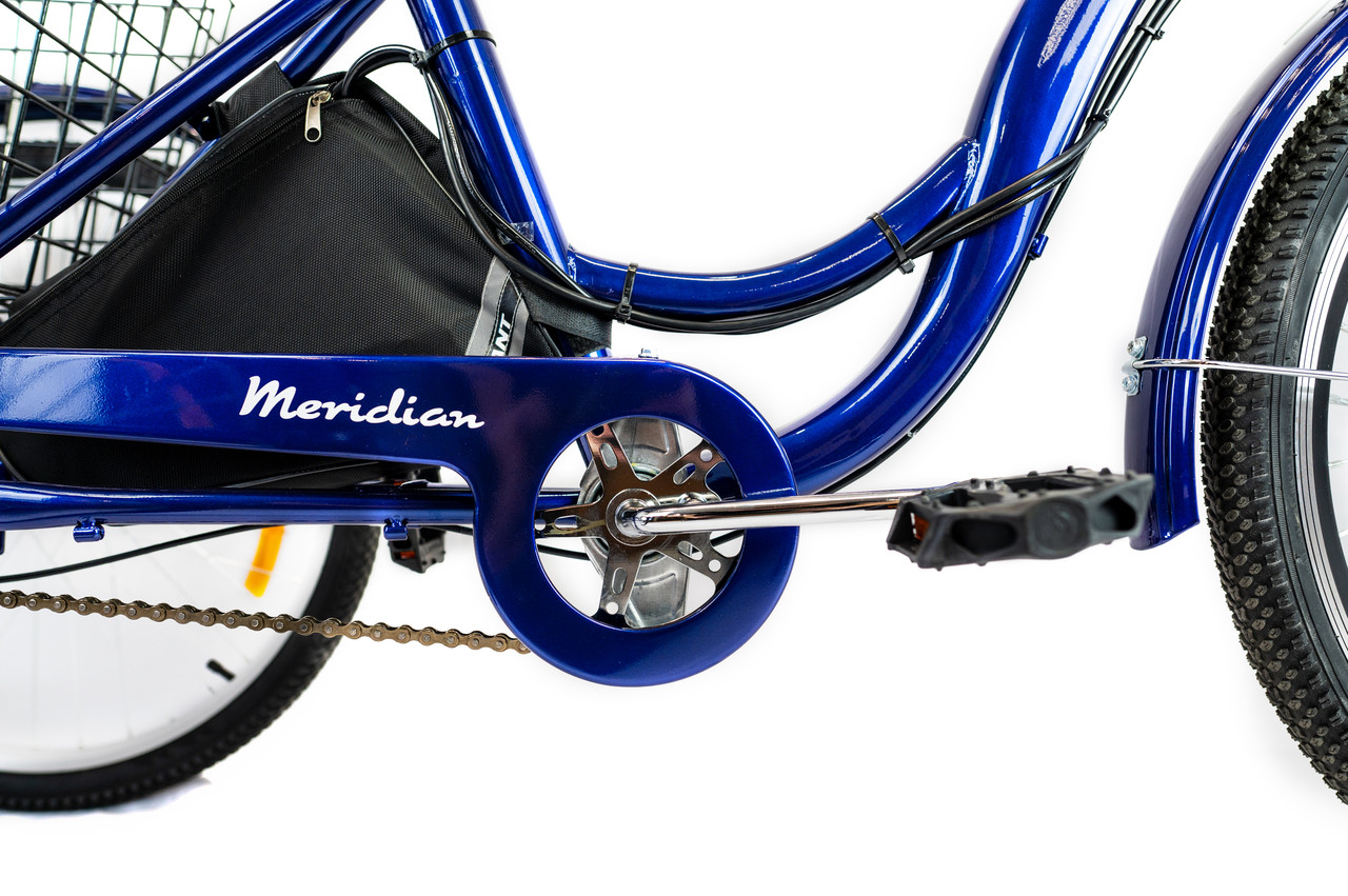 Триколісний електровелосипед вантажний Meridian 24" акумулятор 8,7Ah - фото 6 - id-p1806592430