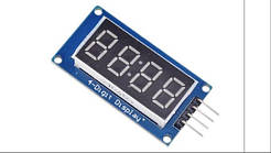 Модуль Arduino LED-індикатор семисегментний 4-розрядний з драйвером TM1637