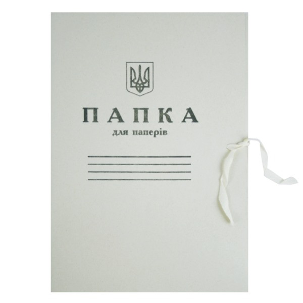 Папка А4 картонна на зав'язках