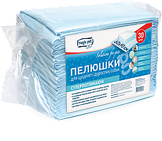 Пелюшки супер поглинаючі Magic Pet 60*90см, 60г / 6г (30шт)