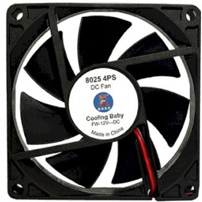 Кулер для корпусу 80 мм Cooling Baby 8025 4PS, MOLEX, фото 1