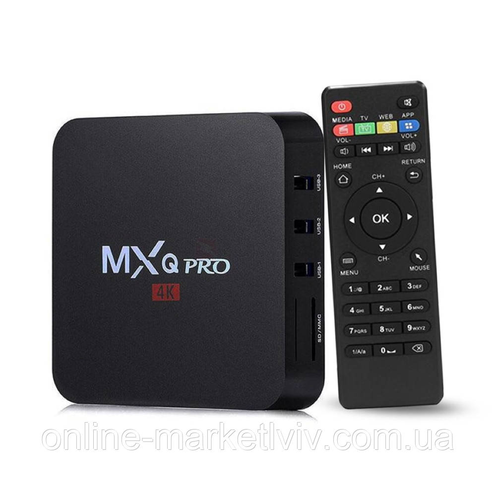 Смарт приставка для телевізора 4GB/32GB, MXQ PRO 4K / Андроїд ТВ бокс / Смарт ТВ / Приставка ТВ / Медіаплеєр, фото 1
