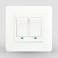 Wi-fi вимикач Moes Smart Wall module switch (2 клавіші)