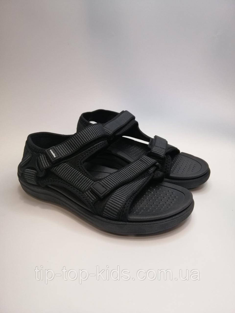 Босоніжки для хлопчика Restime 22224 black чорні р.39