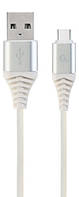 Кабель USB 2.0 - Type-C 1m Cablexpert Premium CC-USB2B-AMCM-1M-BW2