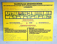 Тактильные мнемосхема помещения размер 600х400мм