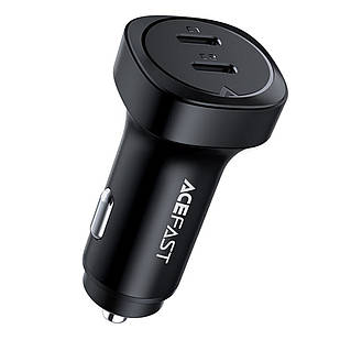 Автомобільний зарядний пристрій ACEFAST B2 72W dual USB-C metal car charger