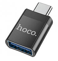 Переходник USB Type-C Hoco UA17 black