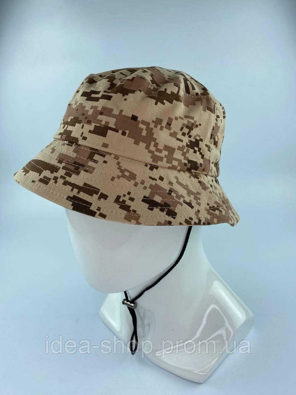 Панама бавовняна на затяжці в розмірах 56, 58, 60, фото 1