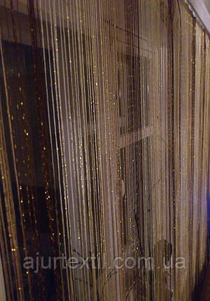 Штори нитки з люрексом веселка 07, фото 2