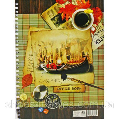 Блокнот на пружине "Гондола" А4, 40 листов (ID#1806599519), цена: 54.50 ...