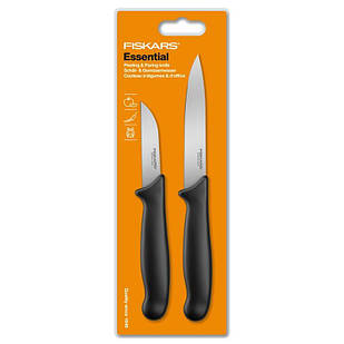 Набір ножів для чищення Fiskars Essential Small, 2 шт., блістер