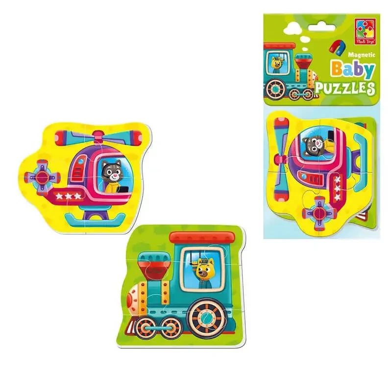 Гр Гра розвиваюча пазли бейбі магнітні "Малюк зможе. Транспорт"  VT3208-29 (50)  "Vladi Toys", фото 1