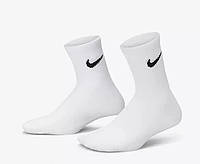 Женские носки Nike Classic 36-40 White Белые высокие демисезонные носочки найк