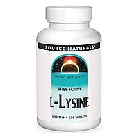 Аминокислота Source Naturals L-Lysine 500 mg, 250 таблеток