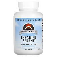 Аминокислота Source Naturals Serene Science Theanine Serene, 60 таблеток