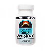 Аминокислота Source Naturals Super Amino Night, 60 капсул