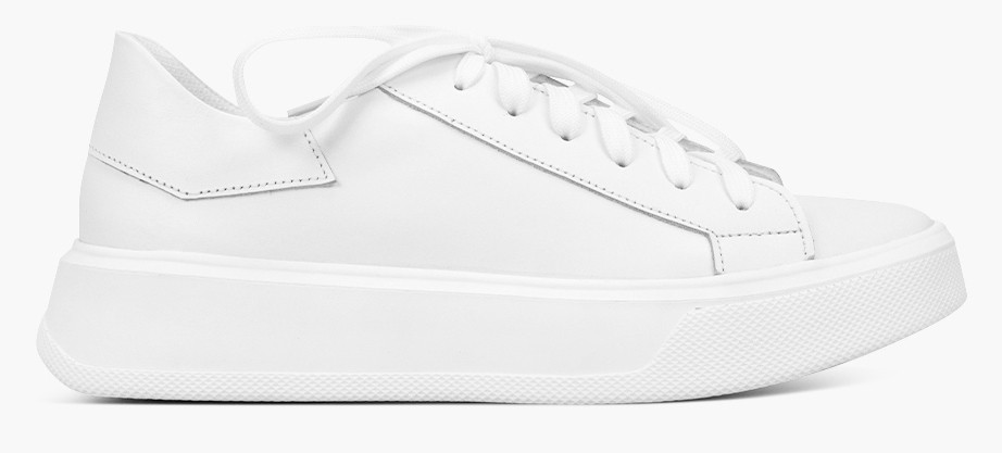 Кеди низькі жіночі білі натуральна шкіра Україна VM Villomi — розмір 36 (23,4 см) (модель: VMVod1206bKwhite), фото 1