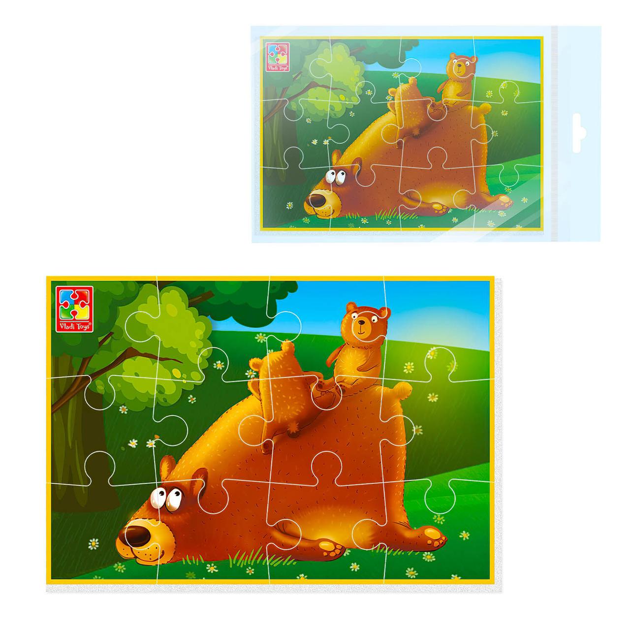 Гр М’які пазли А5  "Мишки" VT1103-85 (50) "Vladi Toys", фото 1