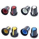 Ручка ковпачок для потенціометра 6 мм 15*17 мм, фото 3