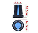Ручка ковпачок для потенціометра 6 мм 15*17 мм, фото 4