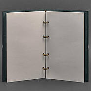 Шкіряний блокнот cофт-бук 9.0 у м'якій обкладинці (зелений), фото 5