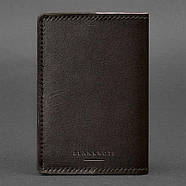 Шкіряна обкладинка для військового квитка офіцера запасу 8.0 (темно-коричнева), фото 4