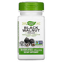 Чорний Горіх, Black Walnut, Hulls, Nature's Way, 500 мг, 100 Капсул