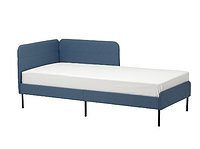 BLÅKULLEN Каркас узголів'я ліжка з м'якою оббивкою, Кніса середньо синій,90х200 см 105.057.16