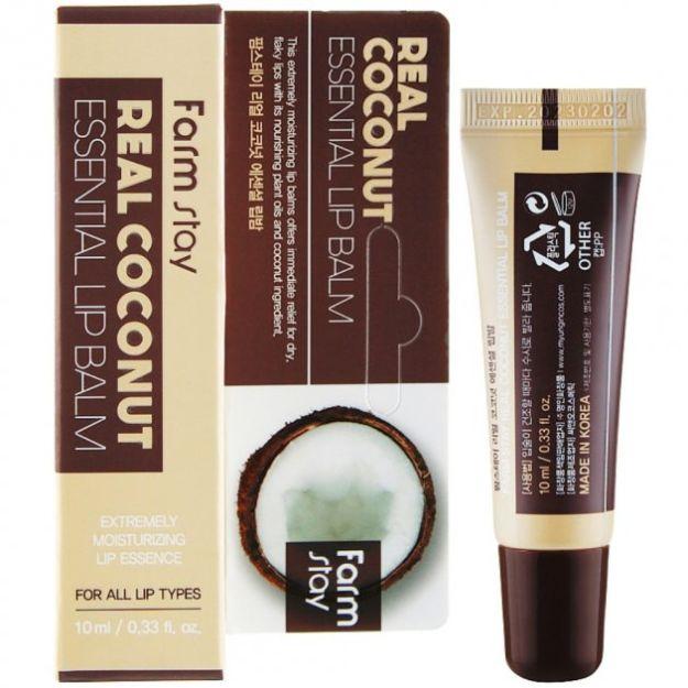 Бальзам питательный с кокосом для губ FarmStay Real Coconut Essential Balm 10ml - фото 1 - id-p1622394852