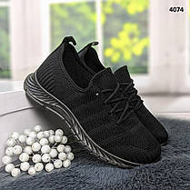 Кросівки жіночі чорні текстильні Гіпаніс SD 602, фото 2