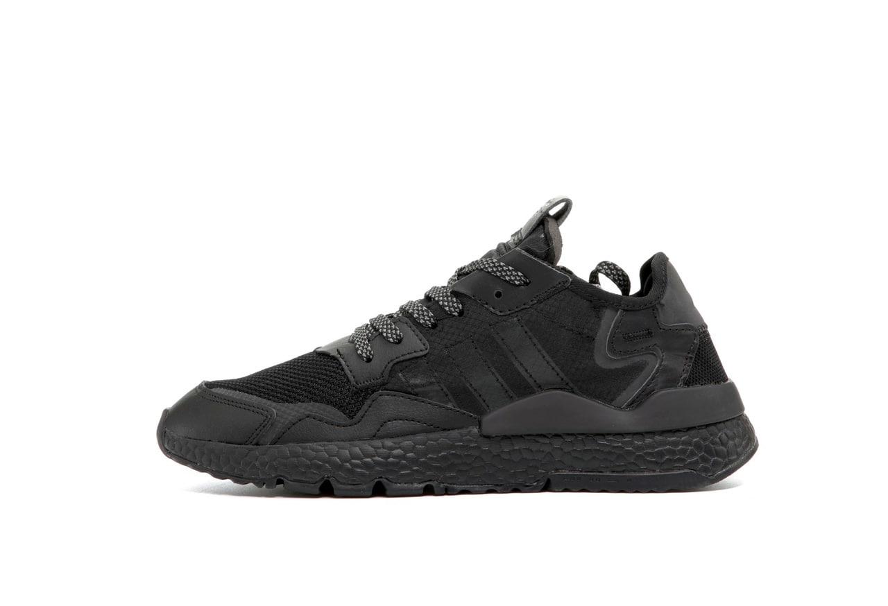 Кросівки чоловічі Adidas Nite Jogger Black чорний рефлектив адідас легкі зручні кроси демісезон