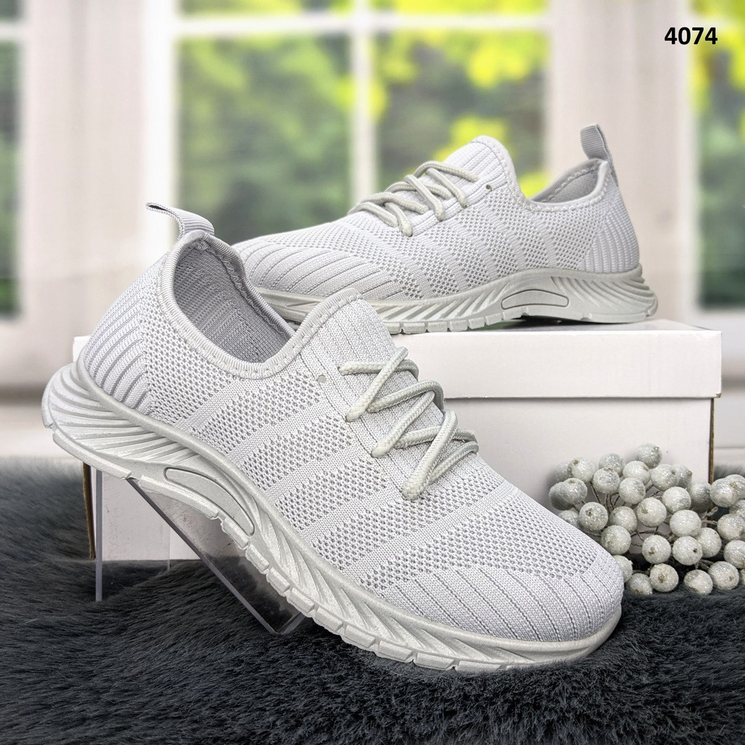 Кросівки жіночі сірі текстильні Гіпаніс SD 602