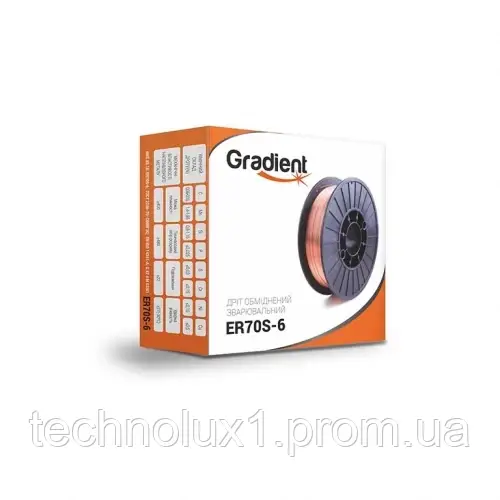 Дріт обміднений GRADIENT ER70S-6 Ø0,8 мм 1 кг