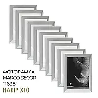 Фоторамка "MARCO DECOR 1638 - 703" 30х40 см, світле дерево, набір 10 шт