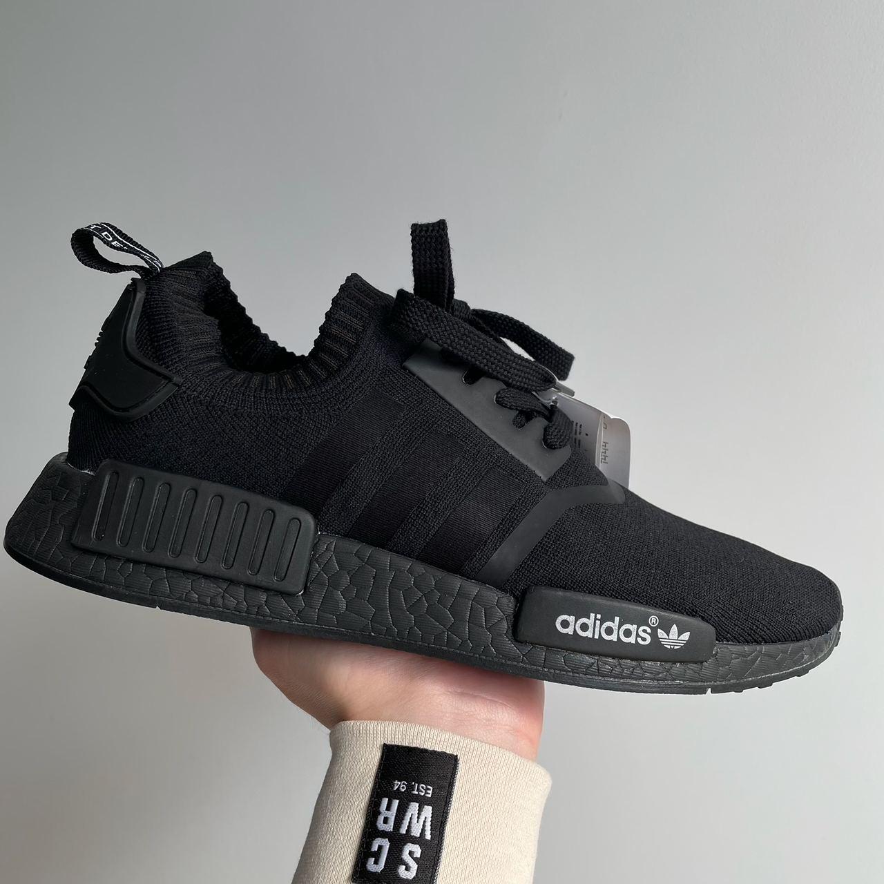 Кросівки чоловічі Adidas NMD Black чорні текстильні стильні весна літо легкі В'єтнам