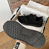 Кросівки чоловічі Adidas NMD Black чорні текстильні стильні весна літо легкі В'єтнам, фото 9
