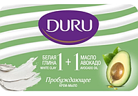 Мило тверде Duru 80г біла глина та олія авокадо