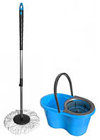 Набор для уборки (швабра и ведро 16 л с отжимом) Zambak Plastik Magic Mop blue (ZP84190)