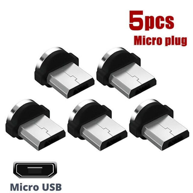 Набір 5 конекторів micro usb для магнітного кабелю заряджання