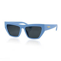 Солнцезащитные очки голубая оправа черная линза