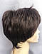 Перука жіноча термоволокно коротка пишна колір шоколад, фото 4
